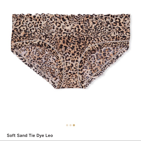NEW Victoria's Secret VS Panty Lace Waist Hiphugger THE LACIE Medium Leopard - Picture 3 of 16